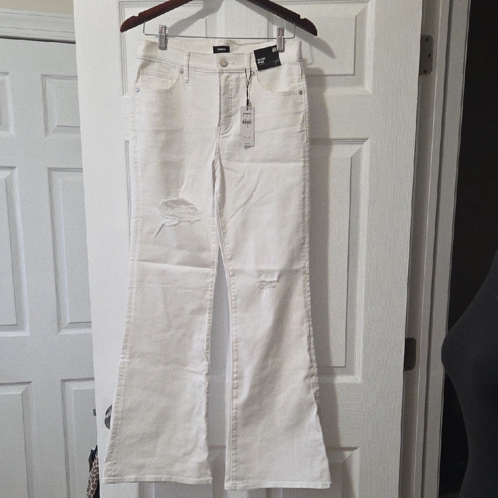 Express 70s Mid Flare Jeans